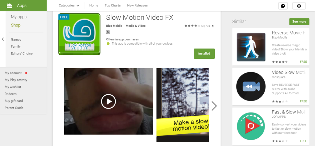 slow motion video fx