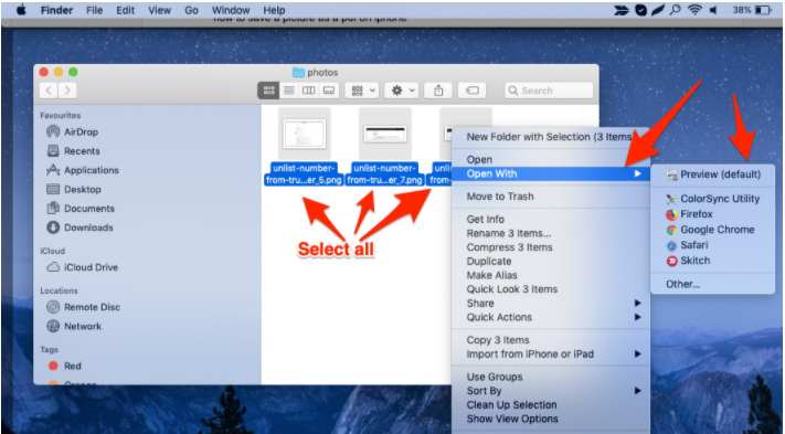 preview jpegs mac os preview app