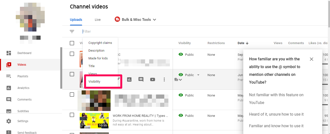 how to view my unlisted videos on youtube