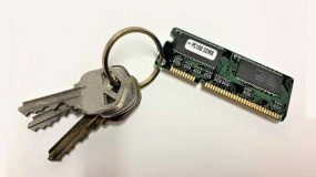 Old ram as keychain