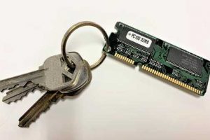 Old ram as keychain